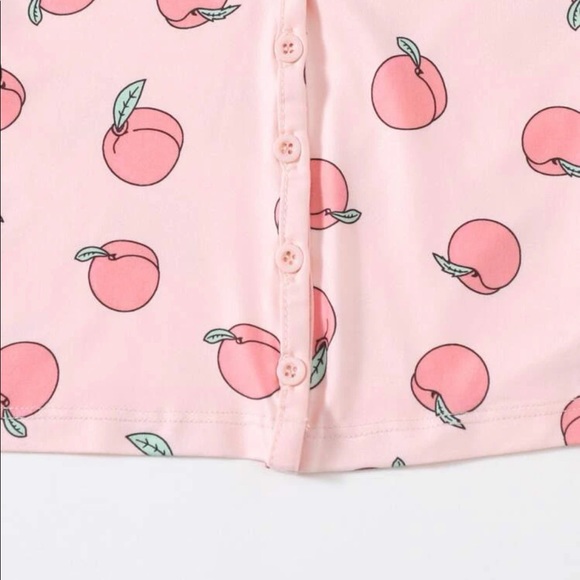 🍑 Peach cropped short sleeve cardigan - SHEIN - size L/XL 🍑 - Picture 5 of 9